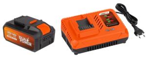 Batteri 40 Volt - Oplader 20/40 Volt