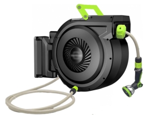 COBRA Super stærk automatisk slangeoprul 40m 1/2" vandslange  Luksus Brusepistol BEDST KØB