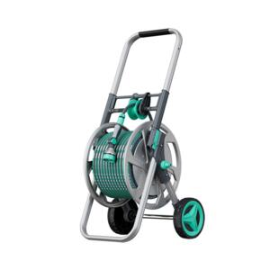 Andeca 50 m Metal slangevogn med stor hjul og justerbar håndtag