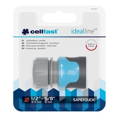 Cellfast Slangekobling SAFETOUCH IDEAL™ 1/2" (202)