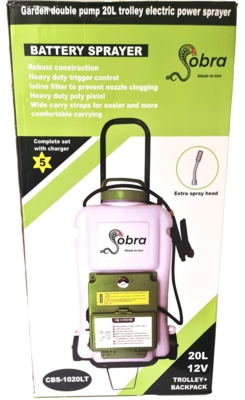 COBRA Elektrisk power Trolley 20 liter Komplet SÆT