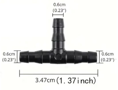 T-Kobling 4mm (5 stk)