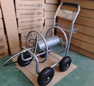 Metal 4X4 Slangevogn til 135m ½  SØLV