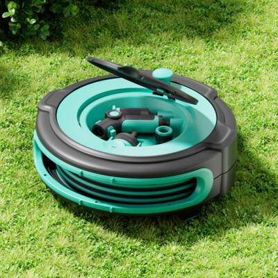 Andeca  SMART 20m slange Indbygget slangeopruller med brusepistol OSV.