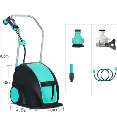 Andeca 30 m udtrækkelig pedal-slangeopruller