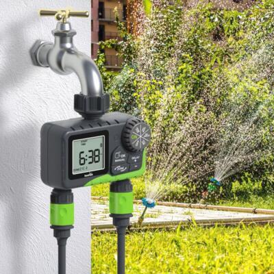 Digital automatisk vandingsprogrammering - 2 zoner / stationer