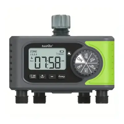 Digital automatisk vandingsprogrammering - 4 zoner / stationer