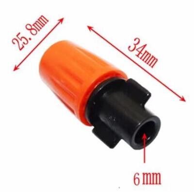 6 mm justerbar forstøvningsdyse (20 stk) til 4mm