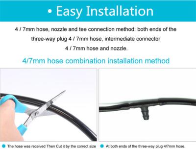 20m 4mm Slange til vandingssæt