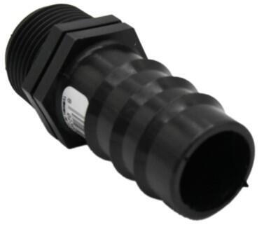 Slangekobling til 1" med 3/4" gevind