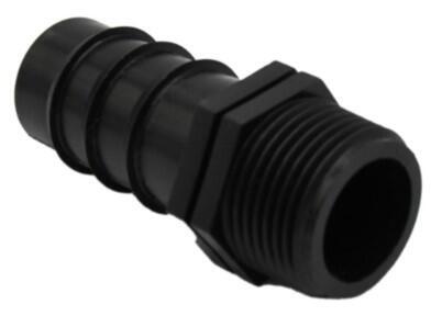 Slangekobling til 1" med 3/4" gevind