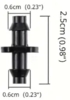 Samler-Kobling 4mm (5 stk)